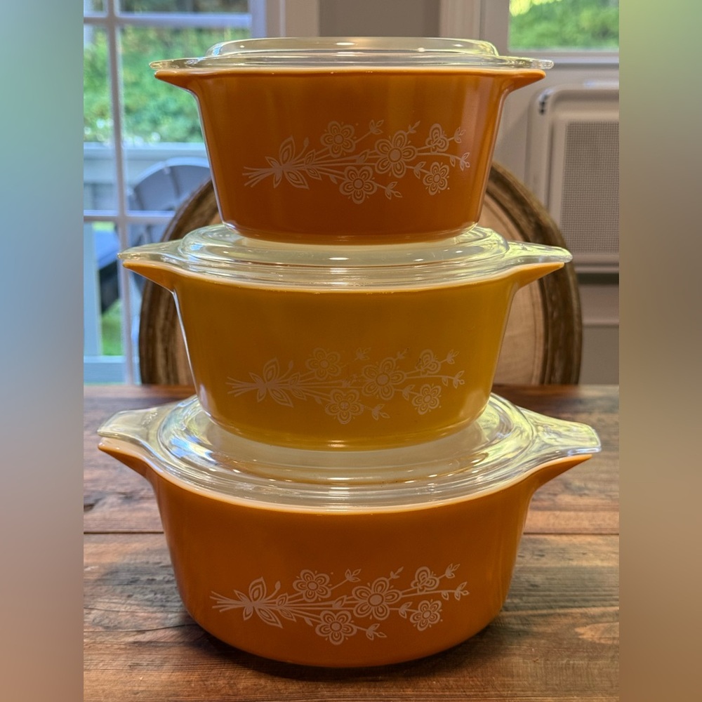 1979 Pyrex Casserole Dish Set